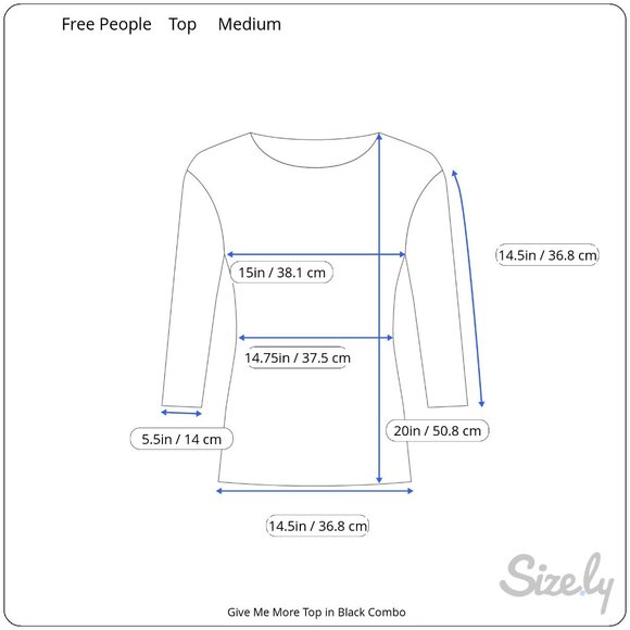 NWT FREE PEOPLE Give Me More Top in Black Combo Size Medium - Picture 15 of 16